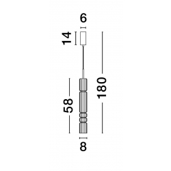 MONTERO LAMPA WISZĄCA  LE44588  Luces Exclusivas